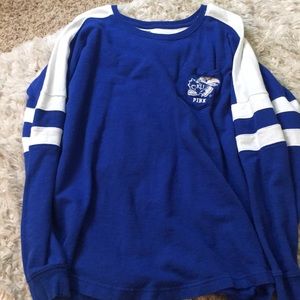 Long Sleeve PINK Kansas Jayhawks Tee